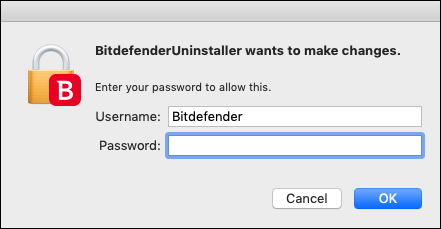 enter mac password