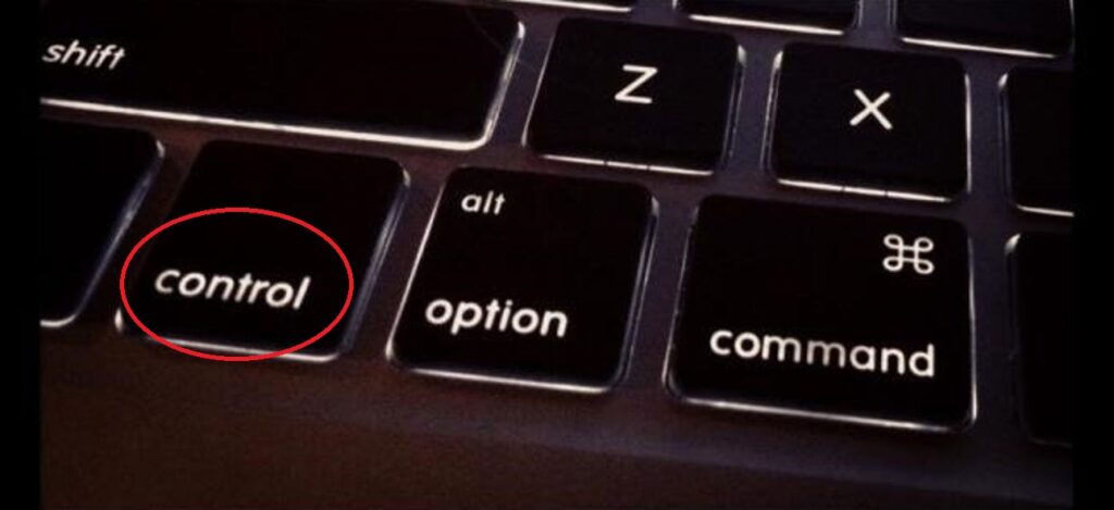 control key on mac