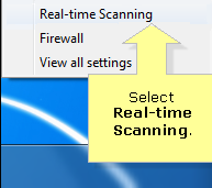 mcafee real time scanning