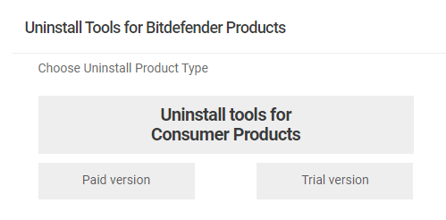 bitdefender uninstaller tool