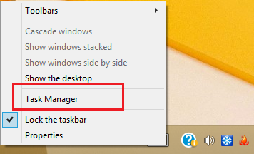 open task manager