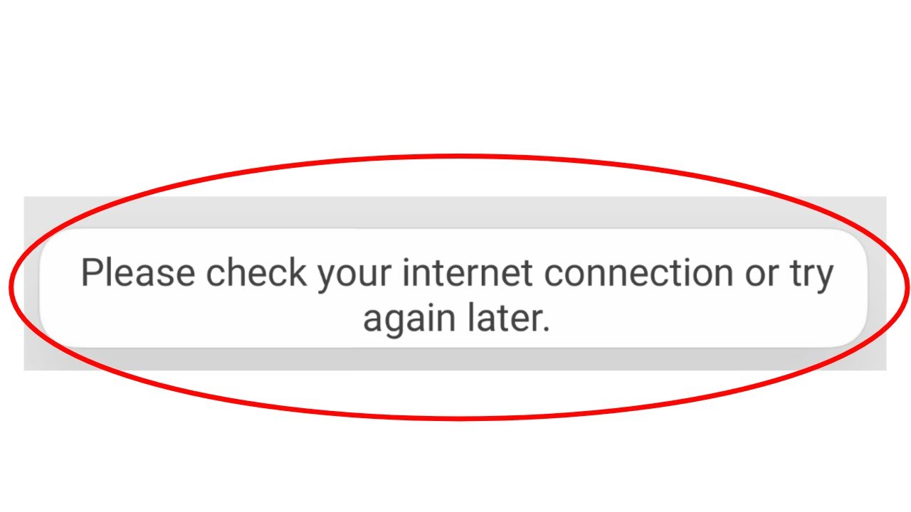 test your internet connection